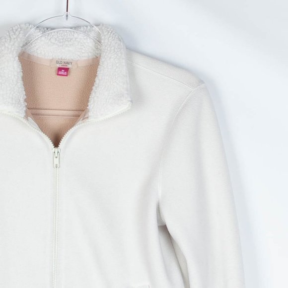 Old Navy Active Fleece Sherpa Zip Up Jacket Sz M - Picture 2 of 7